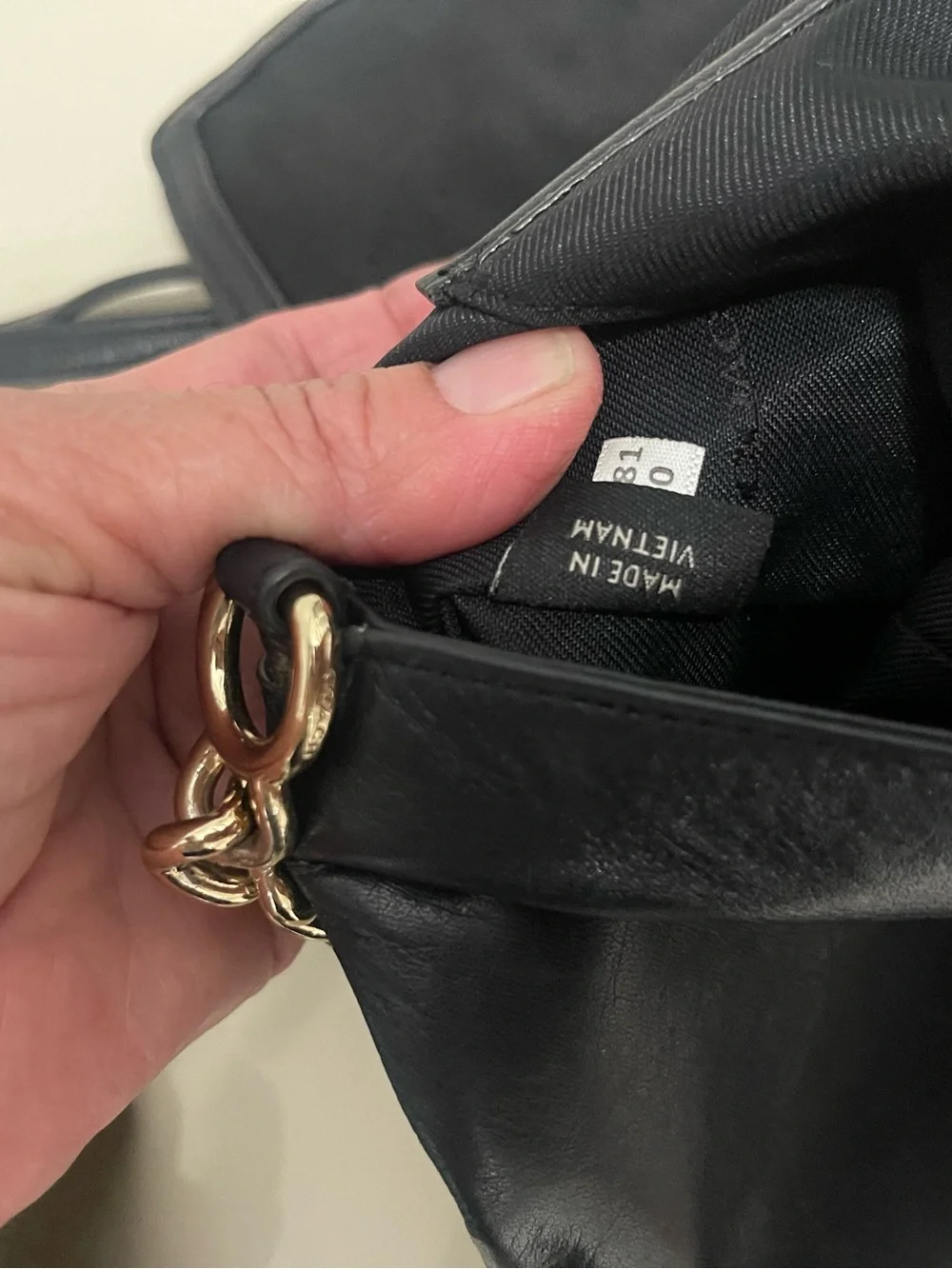 Coach Black Quilted Shoulder Bag with Gold Hardware